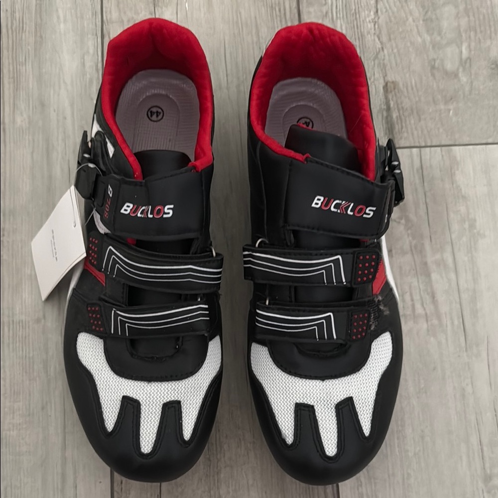 Men's Cycling Shoes - Black and Red
